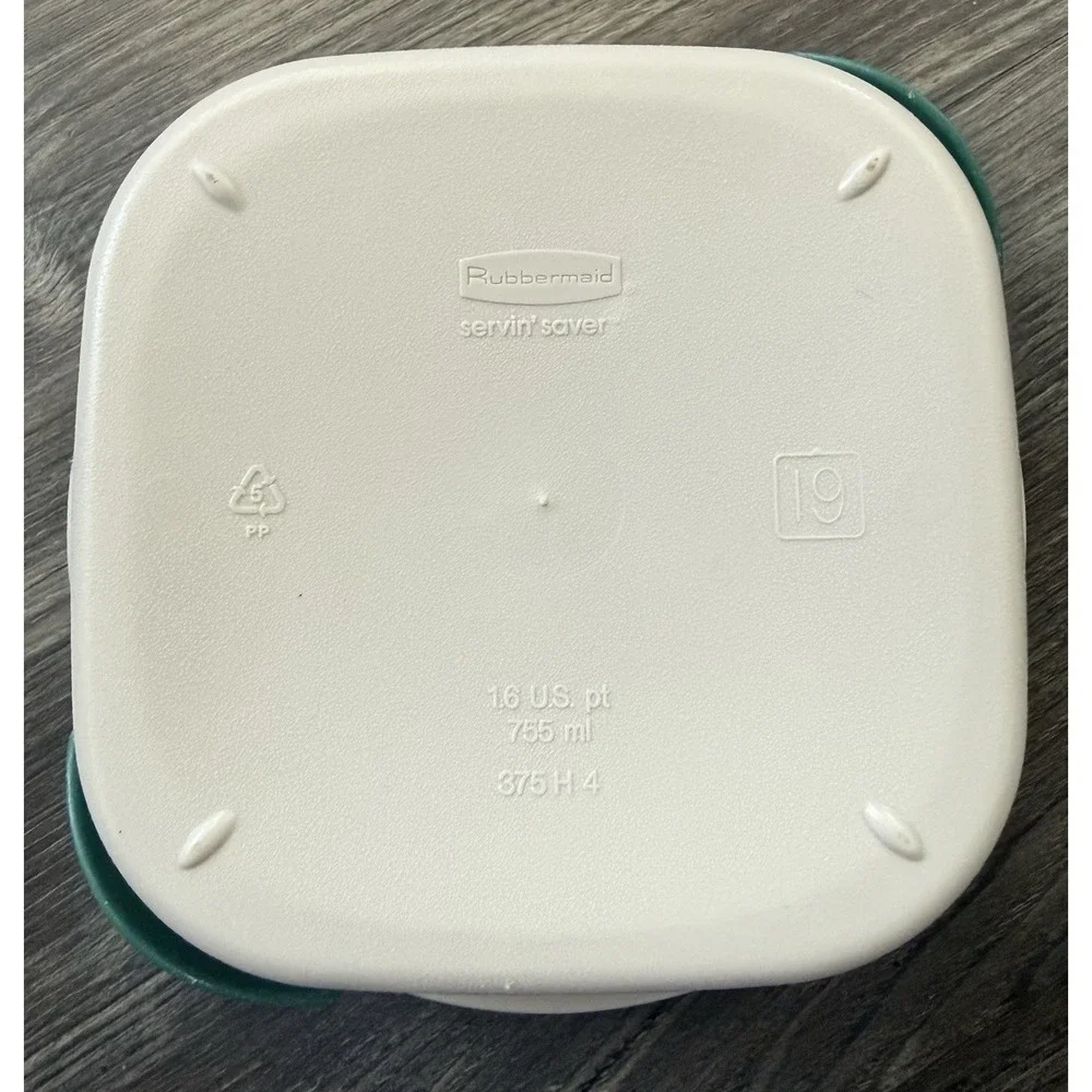 Vintage Rubbermaid Servin Saver 755ml Square Container Lid 1980s Food‎ Storage